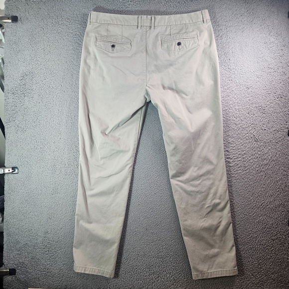 Perk Chino Pants Men 38 x 31 Slim Fit Stretch Beige - Picture 7 of 11